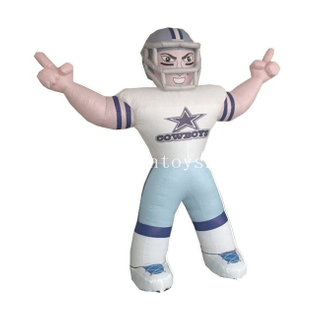 3m Tall Inflatable Football Player / NFL Inflatable Bubba Player / Giant Inflatable Soccer Player Model for Advertising