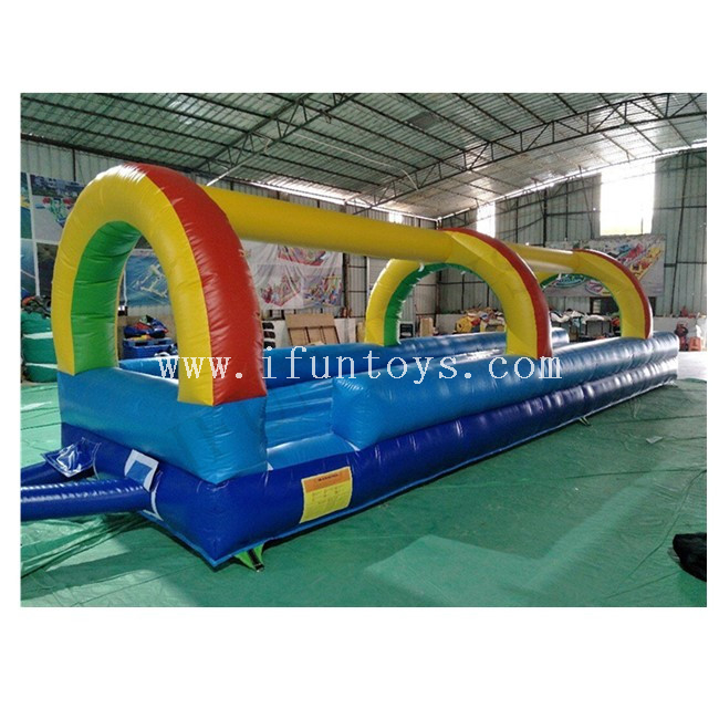 10m Long Inflatable Slip And Slide / Inflatable Wet Slip Slide / Belly Water Slide 