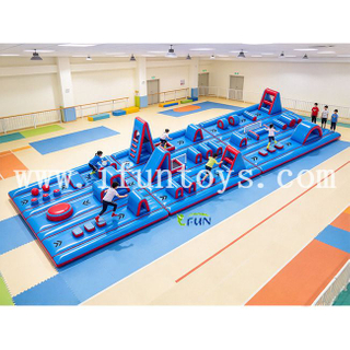 Factory Direct Inflatable Ninja Obstacle Course Parkour Air Track for Gym Training Center and Outdoor Sports Park