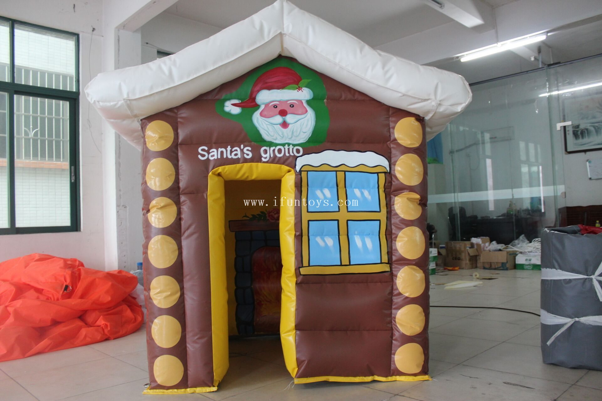 Most popular inflatable santa claus house/inflatable santa's grotto ...