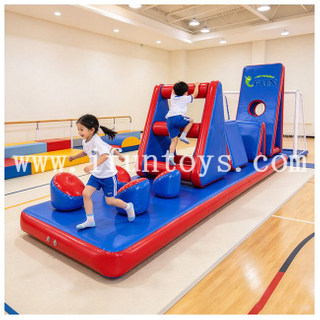 Commercial Soft Play Equipment Inflatable Obstacle Course for Kids Indoor Gym Playground and Activity Center Use